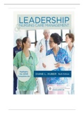 Test Bank for Leadership and Nursing Care Management 6th Edition Huber