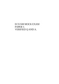 ECS1500 MOCK EXAM PAPER 1