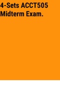 Exam (elaborations) 4_Sets_ACCT505_Midterm_Exam 