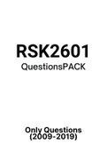 RSK2601 - Exam Questions PACK (2009-2019)