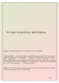 PVL2601 EXAM PACK- MUST READ.