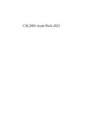 CSL2601-exam Pack-2021