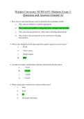 NURS 6551 Midterm Exam 3. Questions and Answers (Graded A)