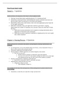 NUR 330 - Final Exam Study Guide.