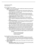 NUR 2115 Fundamentals Exam 1 Study Guide