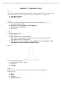 Formatieve toetsen Statistiek 1