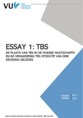 Preventie en Bestraffing - Essay 'Terbeschikkingstelling' (beoordelingscijfer: 8)