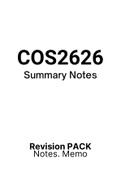 COS2626 (Notes, ExamPACK, QuestionPACK, Tut201 Memos)