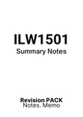 ILW1501 Notes for 2023 (Summary of Chapter 1-10)