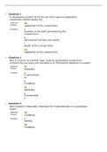 NURSING DL-F, Applied Nursing Research Quiz 4 Latest Questions and Answers