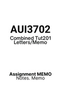 AUI3702 - Combined Tut201 Letters (2014-2021)