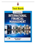 Test Bank for Finance - International Corporate Finance 14th Edition by Jeff Madura|Test Bank| - Complete