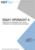 [Forensische Linguïstiek] Essay Opdracht A -  "Vergelijking noodoproep en crisisonderhandeling" (beoordelingscijfer: 8,9)