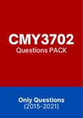 CMY3702 - Exam Questions PACK (2015-2021)