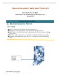 WGU D029 - POPULATION HEALTH DATA BRIEF TEMPLATE.