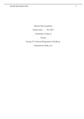 NR 533 Week 7 Business Plan Assignment (Summer 2020), Financial Management in Healthcare Organizations-Chamberlain College of Nursing