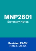 MNP2601 (Notes, ExamPACK, QuestionsPACK, Tut201 Letters)