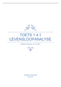 Toets 1.4.1. De Levensloopanalyse 