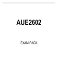 AUE2602 EXAM PACK 2022