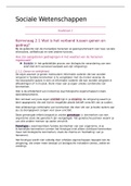 Samenvatting Sociale wetenschappen Leerjaar 1 periode 1 