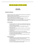 NR 302 EXAM 3 STUDY GUIDE / NR302 EXAM 3 STUDY GUIDE: CHAMBERLAIN COLLEGE OF NURSING - LATEST-2021, A COMPLETE DOCUMENT FOR EXAM