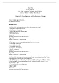 Life: The Science of Biology, Ninth Edition Sadava • Hillis • Heller • Berenbaum Chapter 20: Development and Evolutionary Change TEST FILE QUESTIONS