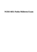 NURS 6051 PATHO MIDTERM EXAM