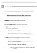 Gizmo: PH Analysis Sheet 2020 | U4L11 Gizmo PH Analysis Sheet 2020