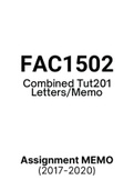 FAC1502 - Combined Tut201 Memos (2017-2020)