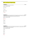 DeVry University, Keller Graduate School of Management SEC 311/ SEC311 Week 8 Final Exam Fall 2021/2022 (all answered correctly)