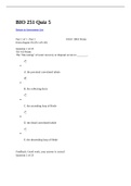 BIO 251 - Quiz 5. Questions with Answers. Latest Solutions 2021.