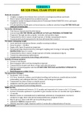 NR 328 FINAL EXAM STUDY GUIDE (3 VERSIONS) / NR328 FINAL EXAM STUDY GUIDE (3 VERSIONS): CHAMBERLAIN COLLEGE OF NURSING - LATEST-2021, A COMPLETE DOCUMENT FOR EXAM