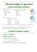 Biologie - Chemische stoffen in organismen