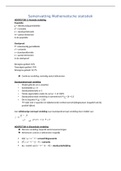 BMKB Mathematische statistiek samenvatting tentamen periode 5