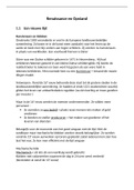 Samenvatting Geschiedenis (Geschiedeniswerkplaats) H.1 Renaissance en Opstand