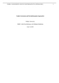 (Answered) Week 2: Family Assessment And Psychotherapeutic Approaches/NRNP 6645: Psychotherapy