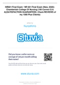 NR601 Final Exam / NR 601 Final Exam (New, 2020): Chamberlain College Of Nursing (100 Correct Q & A)(SATISFACTION GUARANTEED, Check REVIEWS of my 1000 Plus Clients)