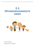 CIJFER 8! Module 2.1 opvoedingsondersteuning Social Work INHOLLAND