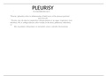 PLEURISY PATHOPHISIOLOGY PLEURAL CONDITIONS.