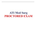 Med Surg ATI Proctored Questions and Answers 2020 / ATI Med Surg Proctored Questions and Answers 2020: LATEST, A COMPLETE DOCUMENT FOR EXAM