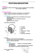 Psycholinguïstiek