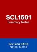 SCL1501 Notes for 2023 (Summary of Study Unit 1-5)