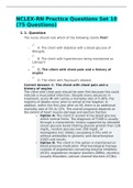 NCLEX-RN Practice Questions Set 10 (75 Questions)