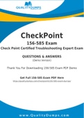 CheckPoint 156-585 Dumps - Prepare Yourself For 156-585 Exam