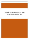 Literatuursamenvatting contractenrecht 