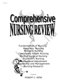 COMPREHENSIVE NURSING REVIEW by R. C. REÑA