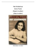 Boekverslag Het Achterhuis (Anne Frank) VWO