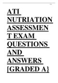 ATI NUTRIATION ASSESSMENT EXAM2