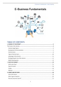 E-Business Fundamentals summary (all chapters) ! 