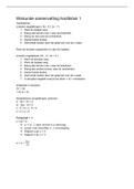 Wiskunde samenvatting hoofdstuk 1 formules, grafieken en vergelijkingen